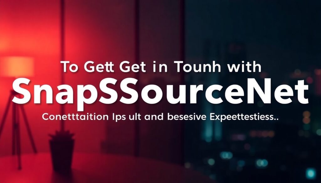 get in touch with snapsourcenet
